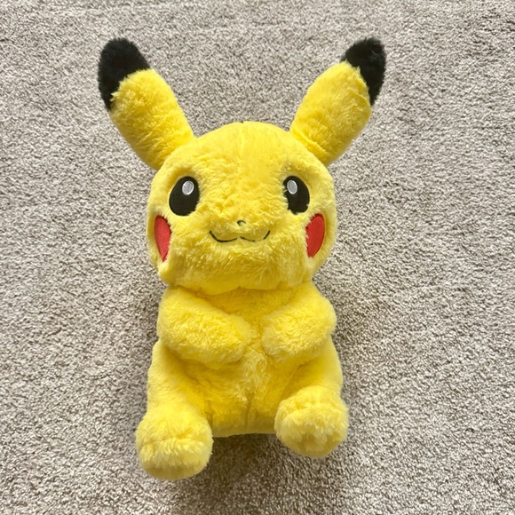 Pokemon Center Original Pikachu Big Fluffy Plush Doll Stuffed Toy